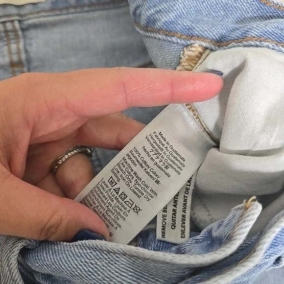 Madewell Baggy Straight Jeans Medium Blue Wash Size 30 Relaxed Fit Denim Casual - Picture 4 of 9